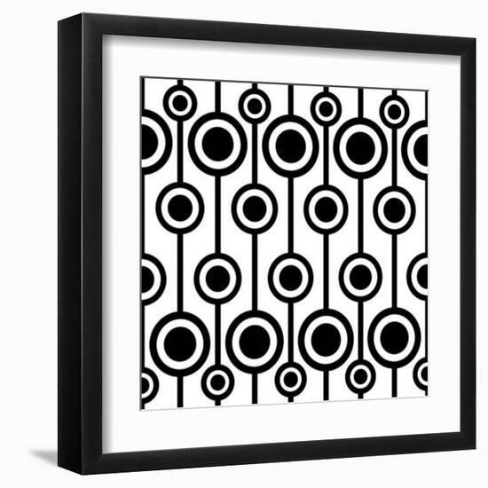 Seamless Retro Pattern-katritch-Framed Art Print