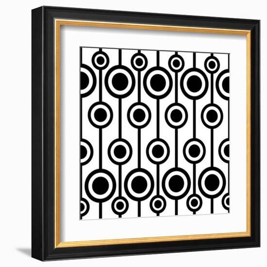 Seamless Retro Pattern-katritch-Framed Art Print