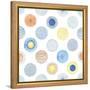 Seamless Summer Pattern with Hand-Drawn and Watercolor Circles Texture, Abstraction Colorful Illust-Nikiparonak-Framed Stretched Canvas