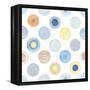 Seamless Summer Pattern with Hand-Drawn and Watercolor Circles Texture, Abstraction Colorful Illust-Nikiparonak-Framed Stretched Canvas