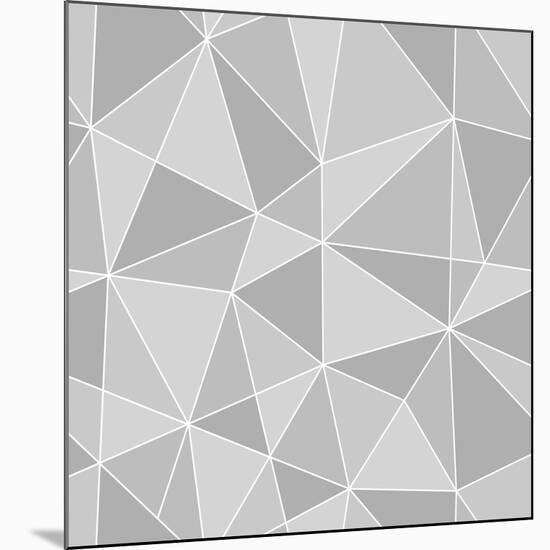 Seamless Triangles Texture, Abstract Illustration-100ker-Mounted Premium Giclee Print