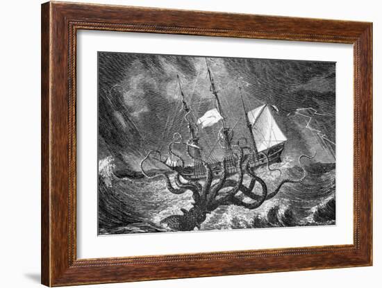 Seamonsters, the Kraken-null-Framed Giclee Print