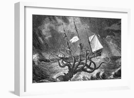 Seamonsters, the Kraken-null-Framed Giclee Print