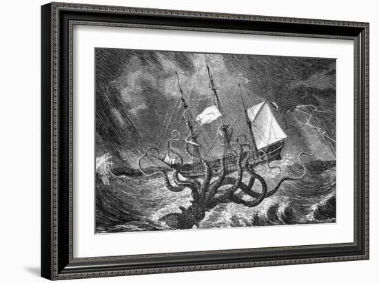 Seamonsters, the Kraken-null-Framed Giclee Print