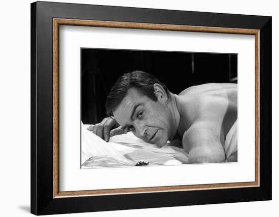 Sean Connery in Bed in a Scene from the Movie Thunderball-Mario de Biasi-Framed Photographic Print