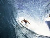 Surfing in the Tube-Sean Davey-Premier Image Canvas
