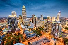 Charlotte, North Carolina, USA Uptown Cityscape.-SeanPavonePhoto-Photographic Print