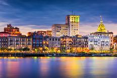 St. Augustine, Florida, USA City Skyline and Bridge of Lions.-SeanPavonePhoto-Photographic Print