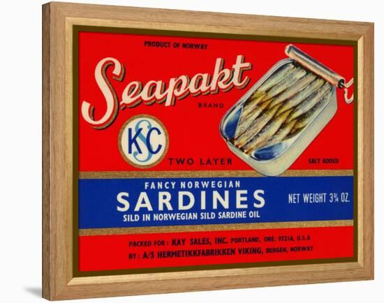 Seapakt Fancy Norwegian Sardines-null-Framed Stretched Canvas