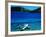 Seaplane in Water Between Yasawa and Sawa-I-Lau Islands, Fiji-Mark Daffey-Framed Photographic Print