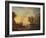 Seaport at Sunset, 1751-Claude Joseph Vernet-Framed Giclee Print