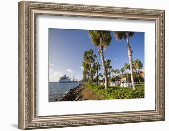 Seaport of Oranjestad Aruba-George Oze-Framed Photographic Print