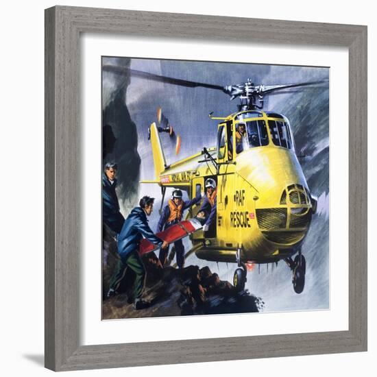 Search and Rescue, from 'Into the Blue'-Wilf Hardy-Framed Giclee Print