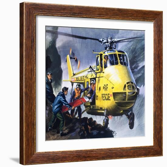 Search and Rescue, from 'Into the Blue'-Wilf Hardy-Framed Giclee Print