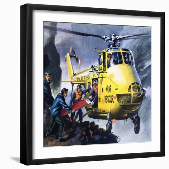 Search and Rescue, from 'Into the Blue'-Wilf Hardy-Framed Giclee Print