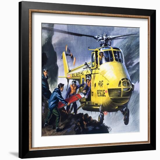 Search and Rescue, from 'Into the Blue'-Wilf Hardy-Framed Giclee Print