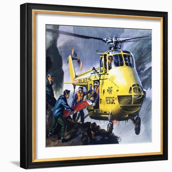 Search and Rescue, from 'Into the Blue'-Wilf Hardy-Framed Giclee Print