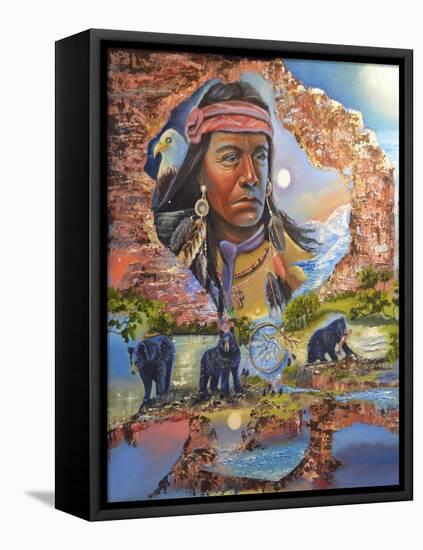 Searching-Sue Clyne-Framed Premier Image Canvas
