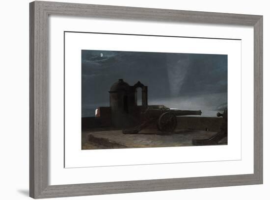 Searchlight on Harbour Entrance, Santiago de Cuba-Winslow Homer-Framed Premium Giclee Print