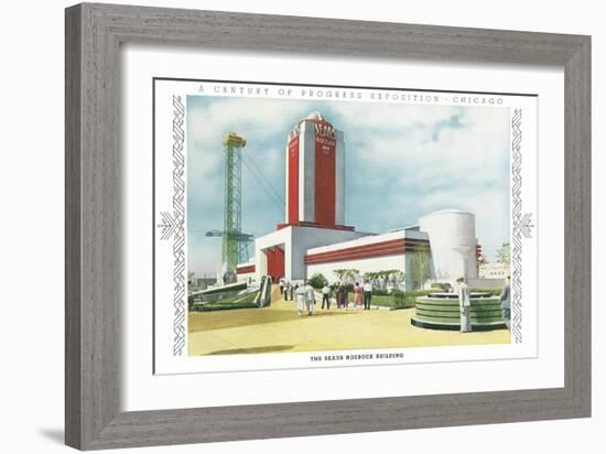 Sears Building, Chicago World Fair-null-Framed Art Print