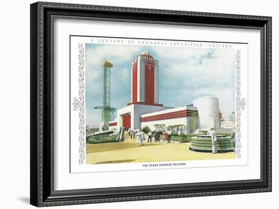 Sears Building, Chicago World Fair-null-Framed Art Print