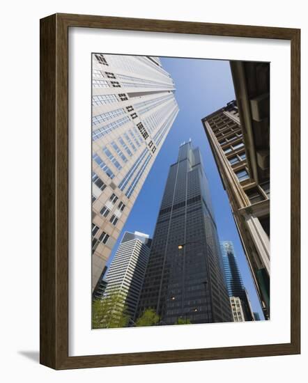 Sears Tower, Chicago, Illinois, United States of America, North America-Amanda Hall-Framed Photographic Print