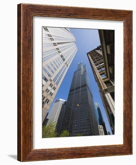 Sears Tower, Chicago, Illinois, United States of America, North America-Amanda Hall-Framed Photographic Print