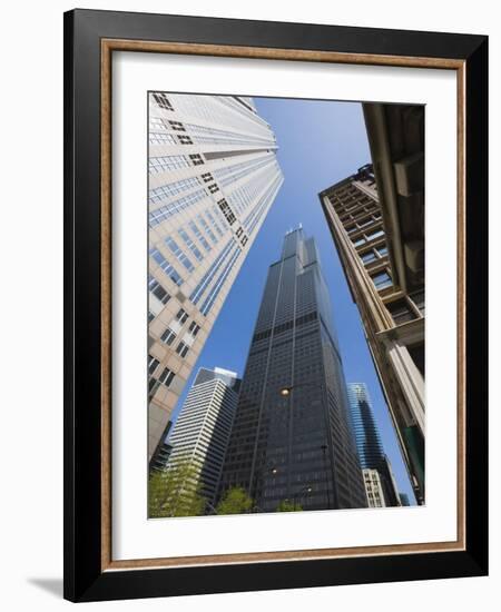 Sears Tower, Chicago, Illinois, United States of America, North America-Amanda Hall-Framed Photographic Print