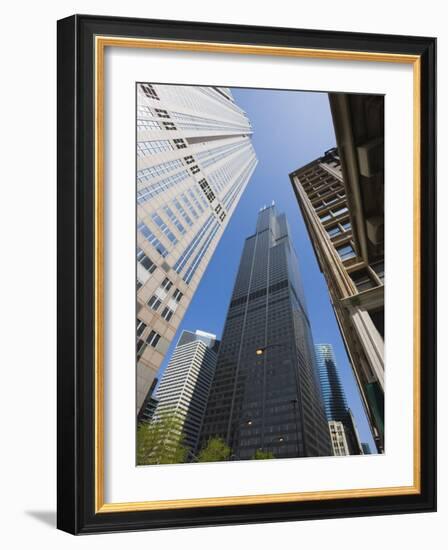 Sears Tower, Chicago, Illinois, United States of America, North America-Amanda Hall-Framed Photographic Print