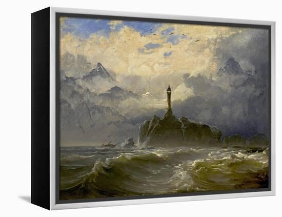 Seascape, 1849-Peder Balke-Framed Premier Image Canvas