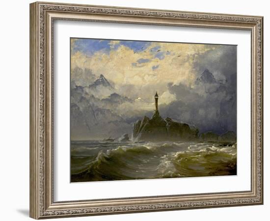 Seascape, 1849-Peder Balke-Framed Giclee Print