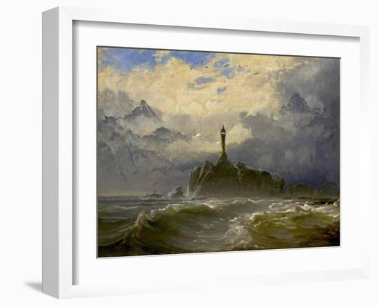 Seascape, 1849-Peder Balke-Framed Giclee Print