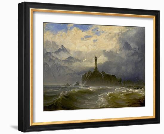 Seascape, 1849-Peder Balke-Framed Giclee Print