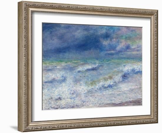 Seascape, 1879, by Pierre-Auguste Renoir, 1841-1919, French Impressionist painting,-Pierre-Auguste Renoir-Framed Art Print