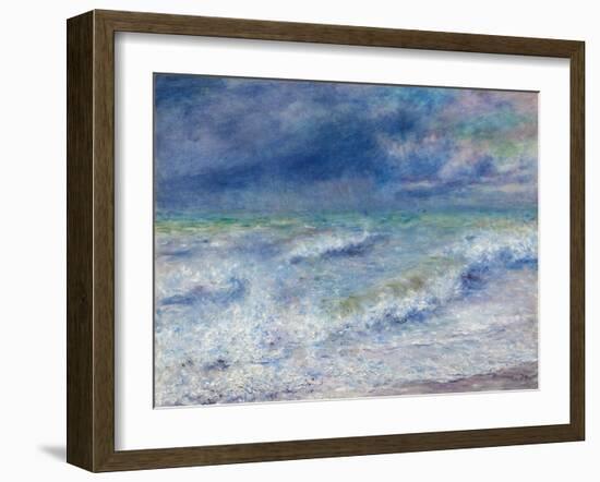 Seascape, 1879, by Pierre-Auguste Renoir, 1841-1919, French Impressionist painting,-Pierre-Auguste Renoir-Framed Art Print