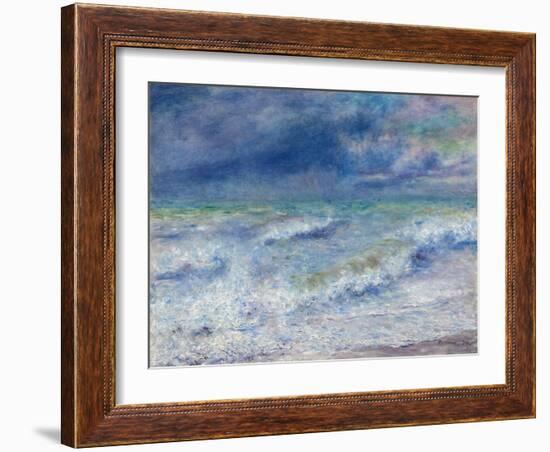 Seascape, 1879, by Pierre-Auguste Renoir, 1841-1919, French Impressionist painting,-Pierre-Auguste Renoir-Framed Art Print