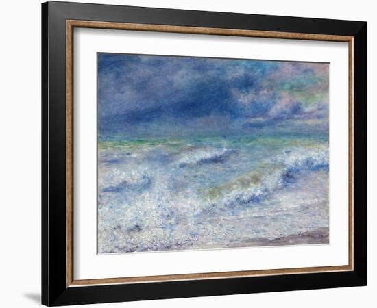 Seascape, 1879, by Pierre-Auguste Renoir, 1841-1919, French Impressionist painting,-Pierre-Auguste Renoir-Framed Art Print