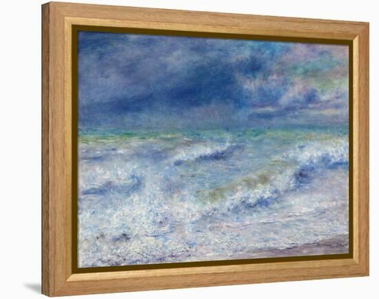 Seascape, 1879, by Pierre-Auguste Renoir, 1841-1919, French Impressionist painting,-Pierre-Auguste Renoir-Framed Stretched Canvas