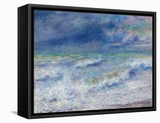 Seascape, 1879, by Pierre-Auguste Renoir, 1841-1919, French Impressionist painting,-Pierre-Auguste Renoir-Framed Stretched Canvas