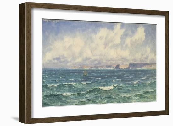 Seascape, 1881 (Oil on Canvas)-John Brett-Framed Giclee Print