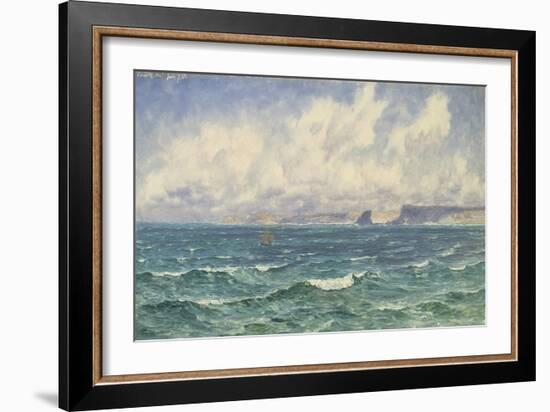 Seascape, 1881 (Oil on Canvas)-John Brett-Framed Giclee Print