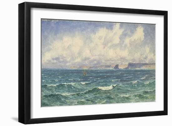 Seascape, 1881 (Oil on Canvas)-John Brett-Framed Giclee Print