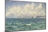 Seascape, 1881 (Oil on Canvas)-John Brett-Mounted Giclee Print