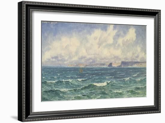 Seascape, 1881 (Oil on Canvas)-John Brett-Framed Giclee Print