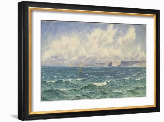 Seascape, 1881 (Oil on Canvas)-John Brett-Framed Giclee Print