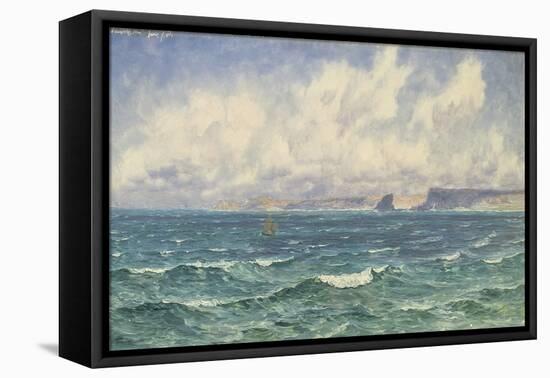 Seascape, 1881 (Oil on Canvas)-John Brett-Framed Premier Image Canvas