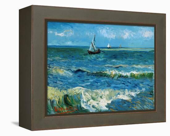 Seascape, 1888-Vincent van Gogh-Framed Premier Image Canvas