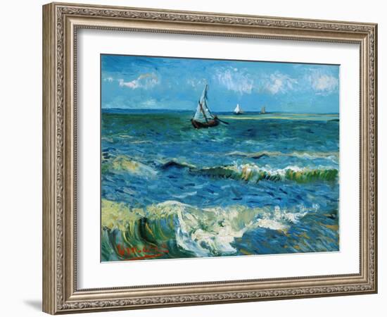 Seascape, 1888-Vincent van Gogh-Framed Giclee Print