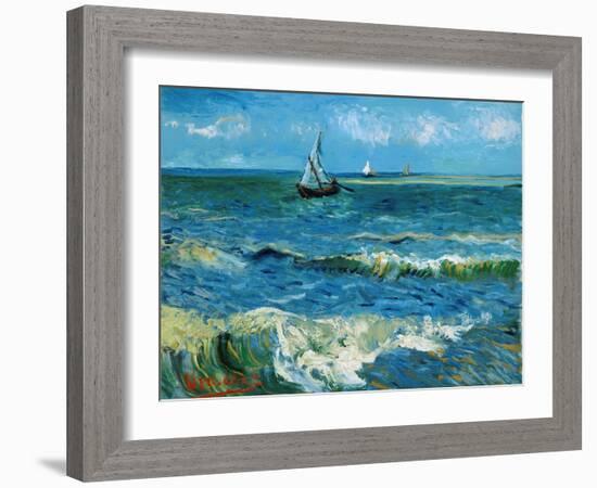 Seascape, 1888-Vincent van Gogh-Framed Giclee Print