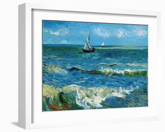 Seascape, 1888-Vincent van Gogh-Framed Giclee Print